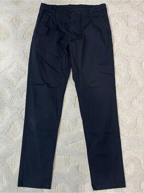 Birddogs Pants Mens 32x30 Navy Blue Chino Built In Liner Golf Casual Performance